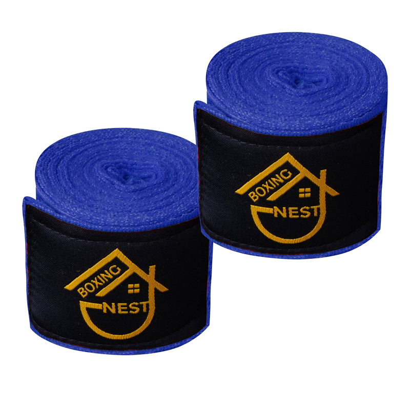 Boxing Nest Blue Hand Wraps 12 Pair