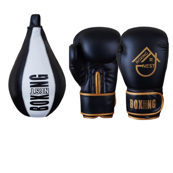 Boxing Gloves and Punching Bag Combo