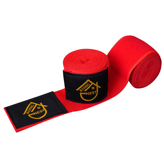 Boxing Nest Red Hand Wraps 12 Pairs