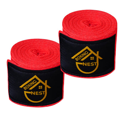 Boxing Nest Red Hand Wraps 12 Pairs